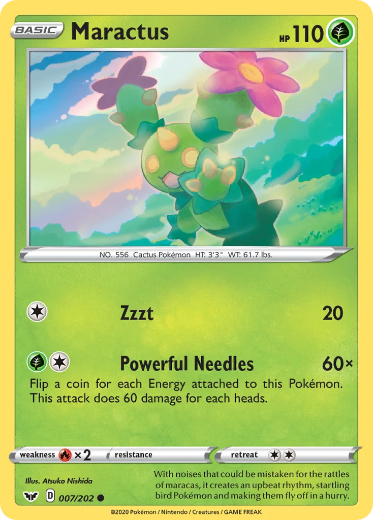 swsh1-7 Maractus 007/202 Common