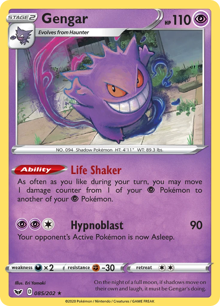 Gengar 085/202 Rare holo
