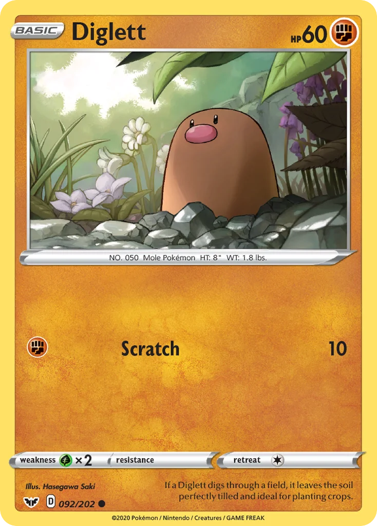 Diglett 092/202 Common