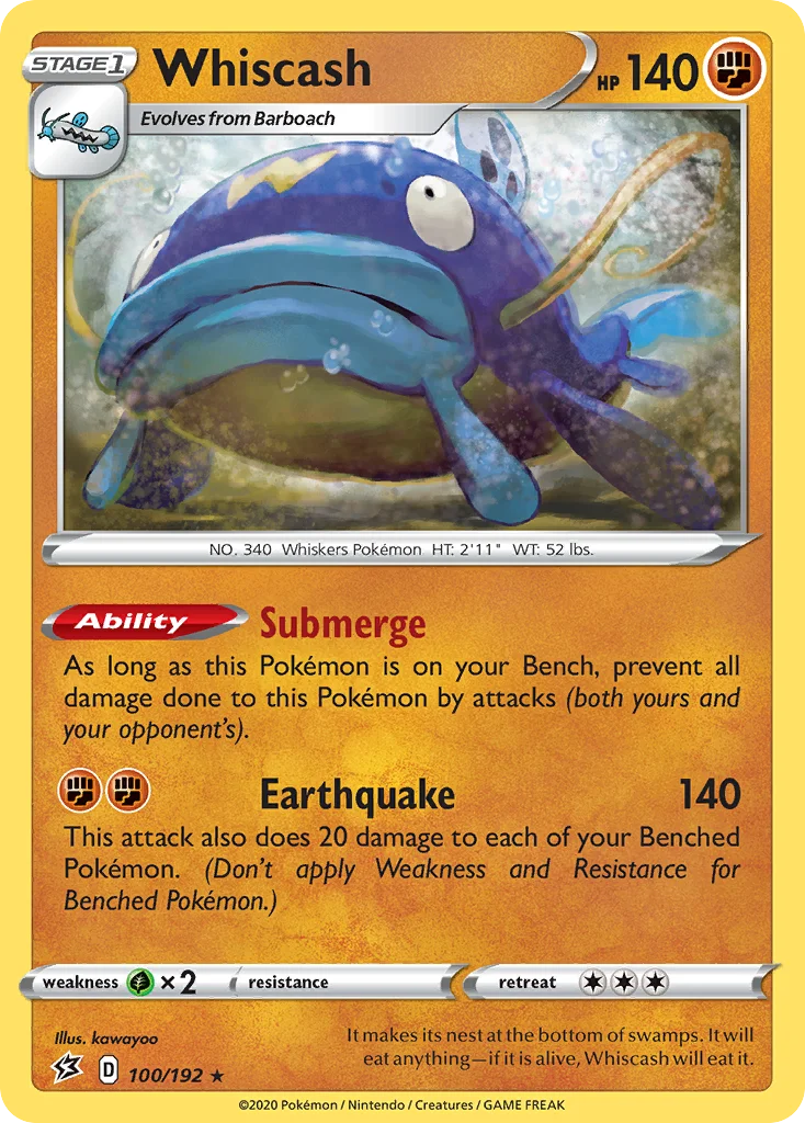 Whiscash 100/192 Rare