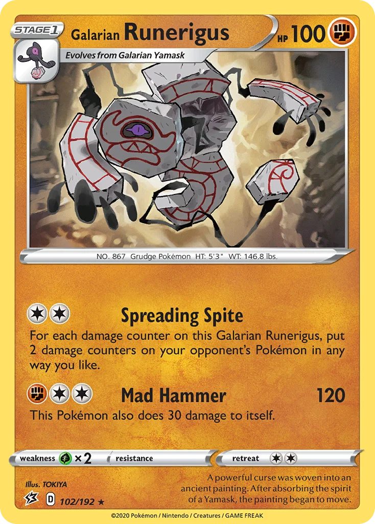 Galarian Runerigus 102/192 Rare