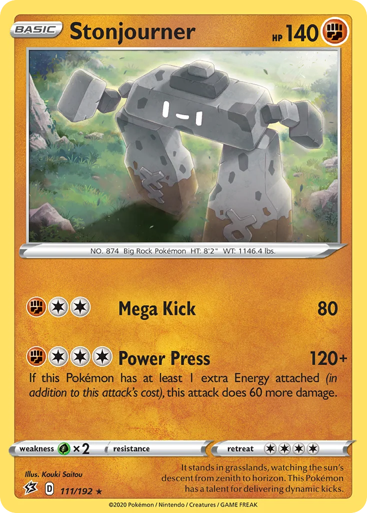 Stonjourner 111/192 Rare holo