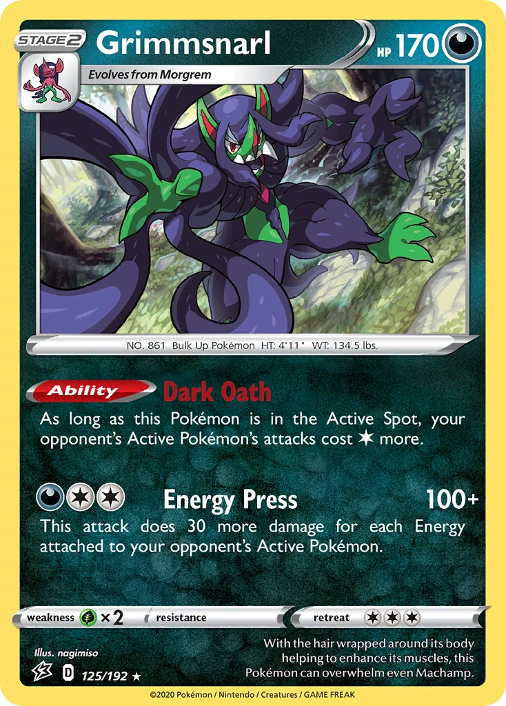 Grimmsnarl 125/192 Rare holo
