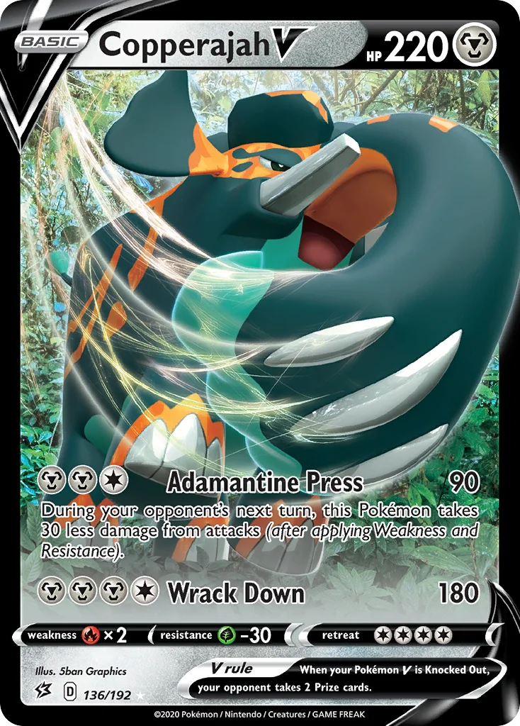 Copperajah V 136/192 Rare holo v
