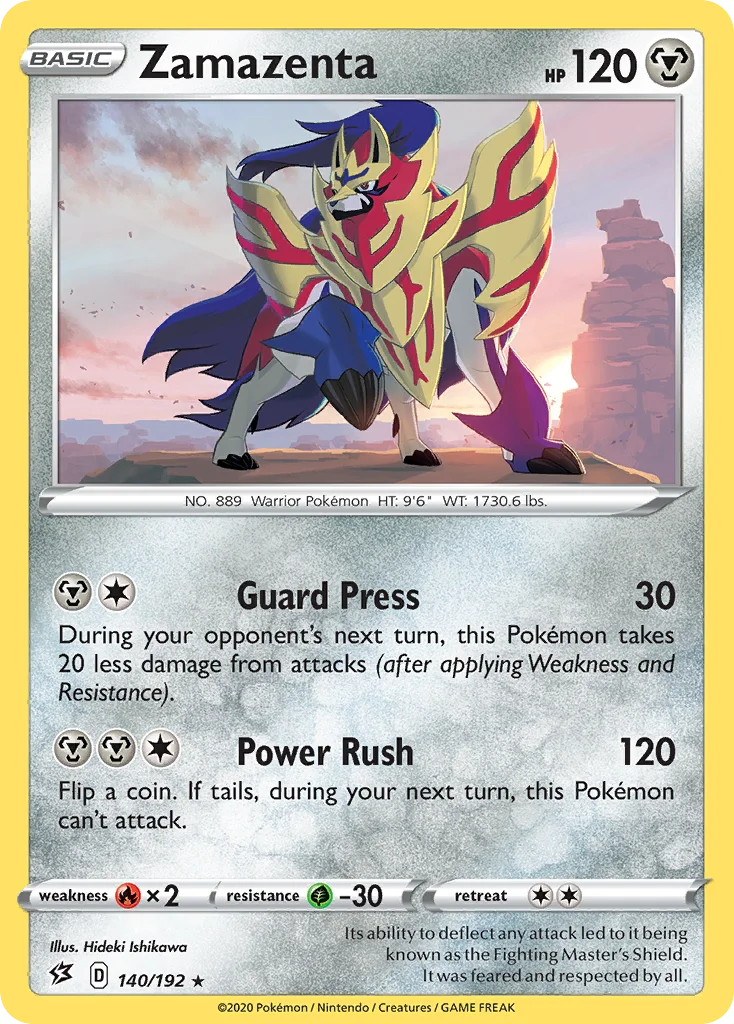 Zamazenta 140/192 Rare