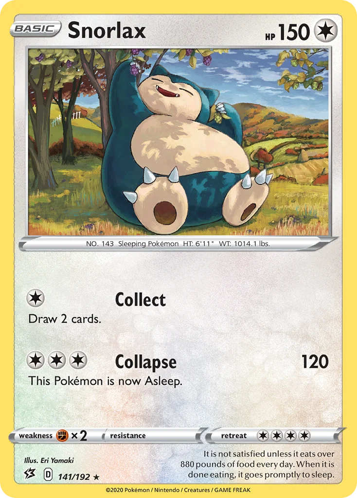 Snorlax 141/192 Rare