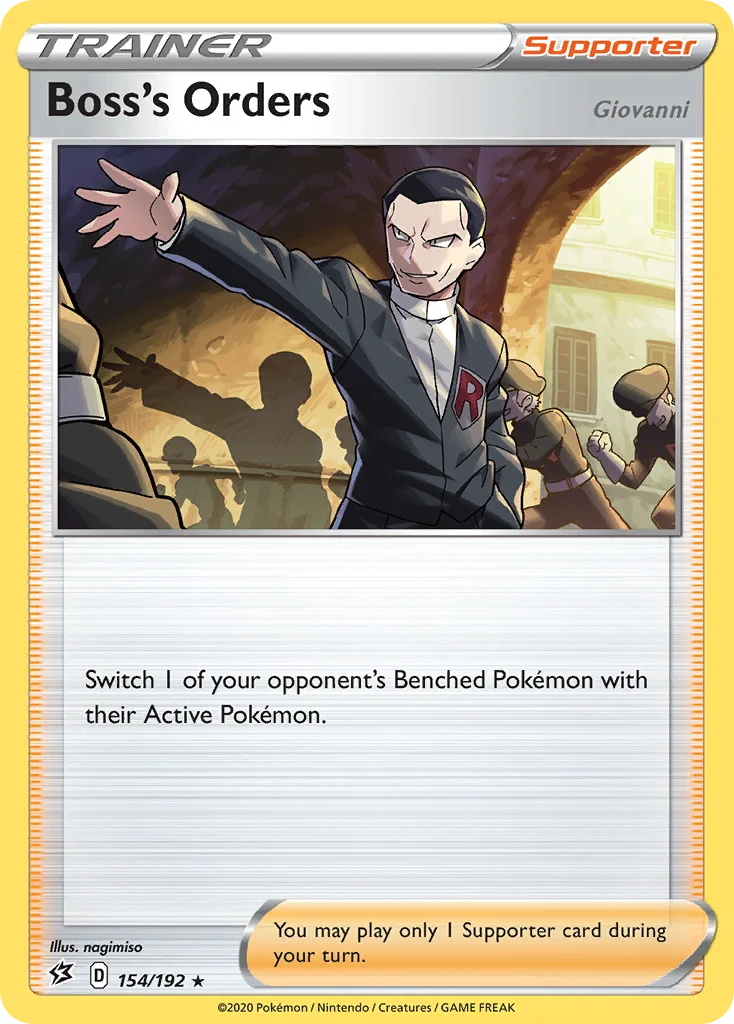 Boss's Orders 154/192 Rare holo