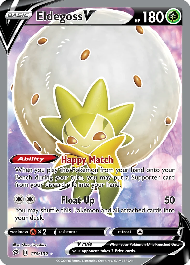 Eldegoss V 176/192 Rare ultra