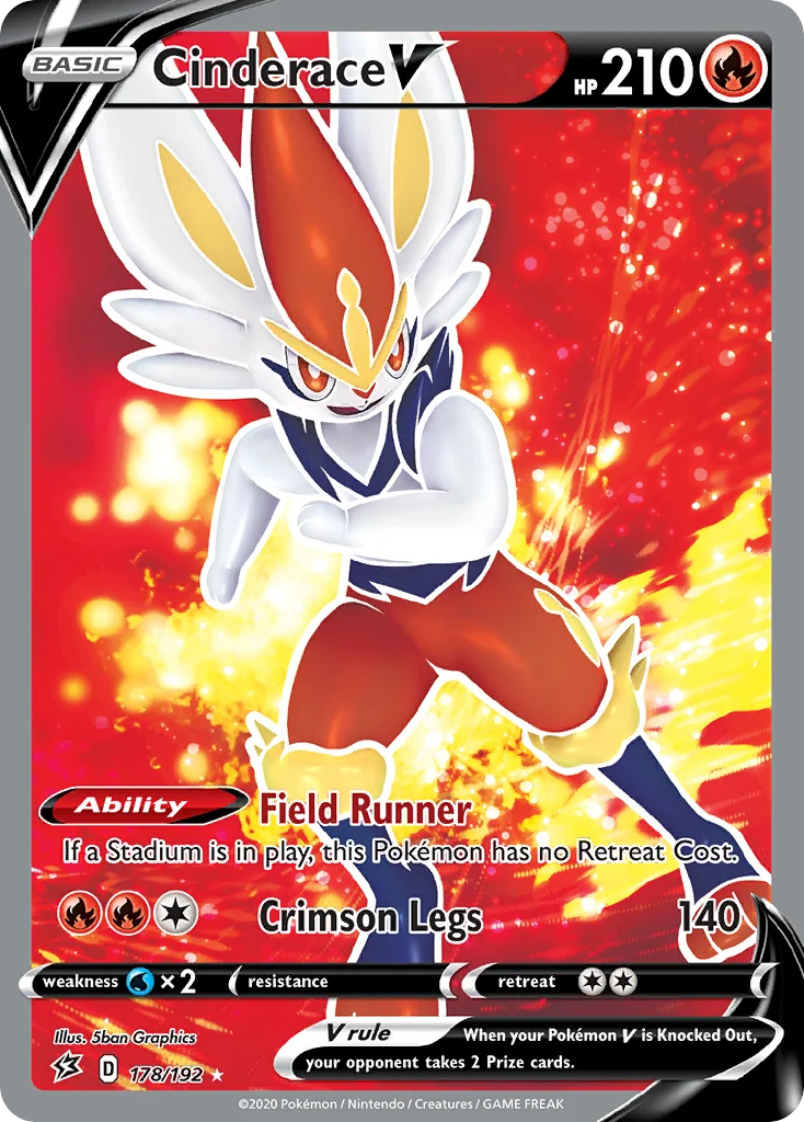 Cinderace V 178/192 Rare ultra