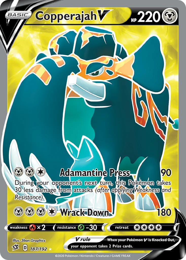 swsh2-187 Copperajah V 187/192 Rare ultra