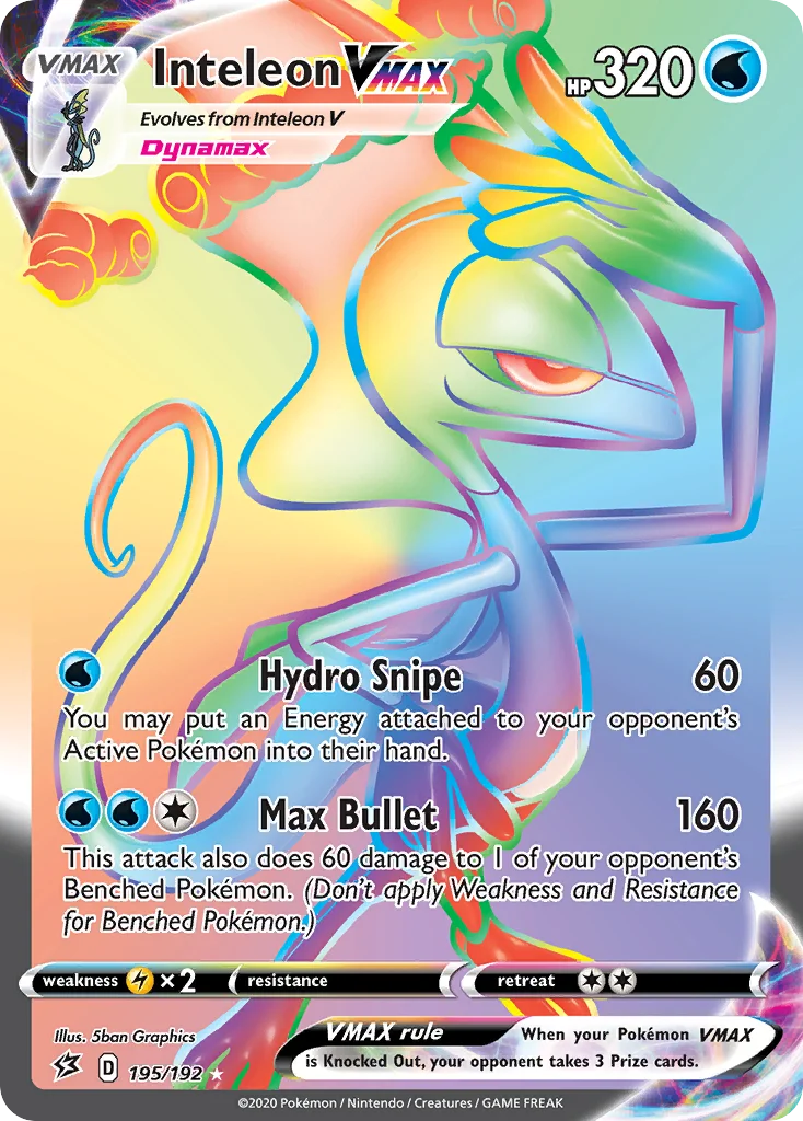 Inteleon VMAX 195/192 Rare rainbow