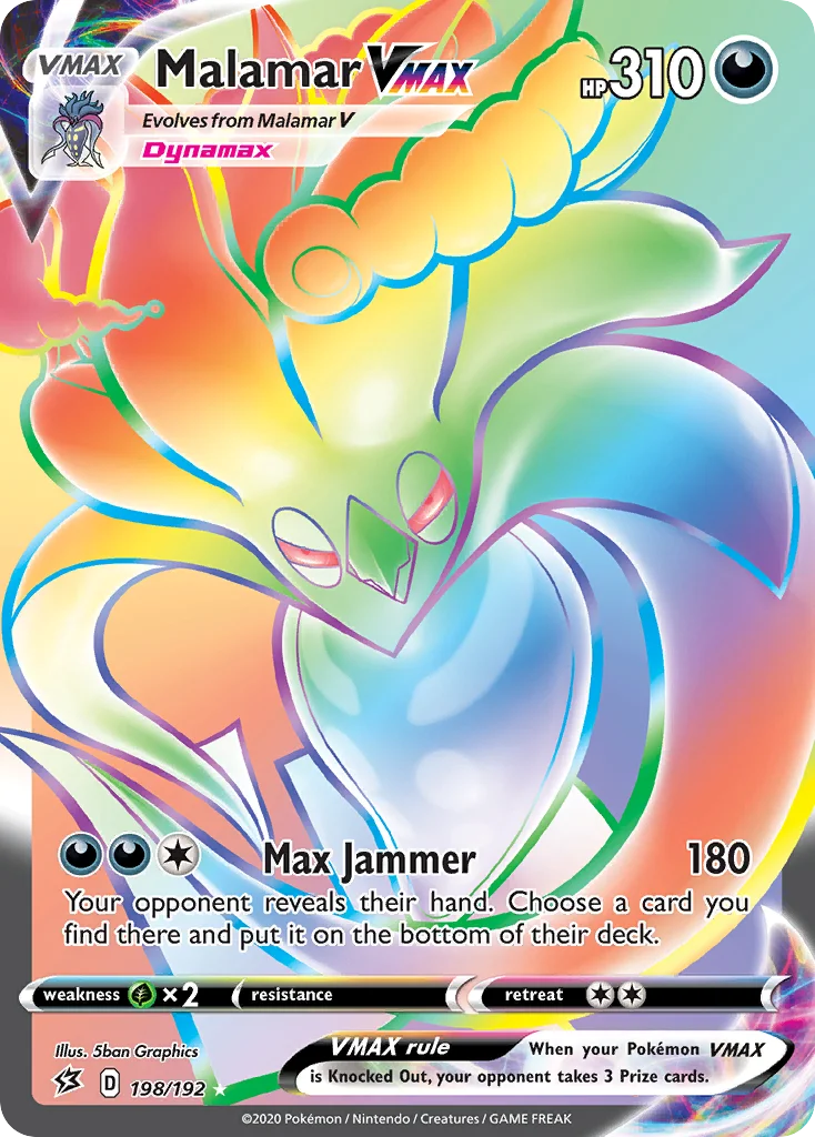 Malamar VMAX 198/192 Rare rainbow