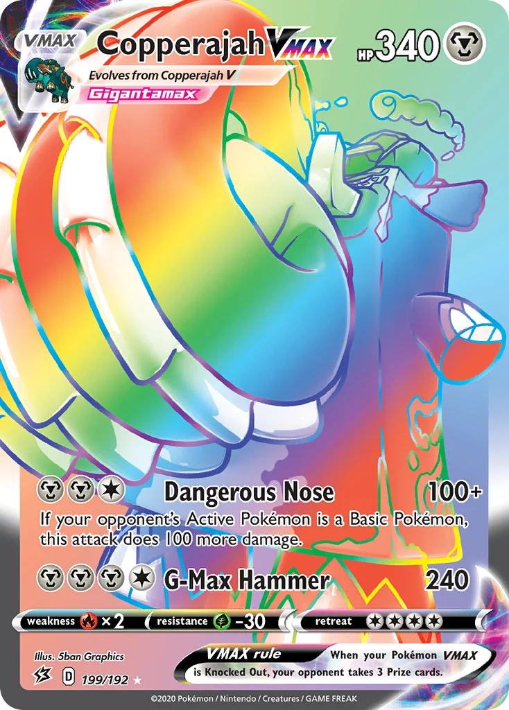 Copperajah VMAX 199/192 Rare rainbow
