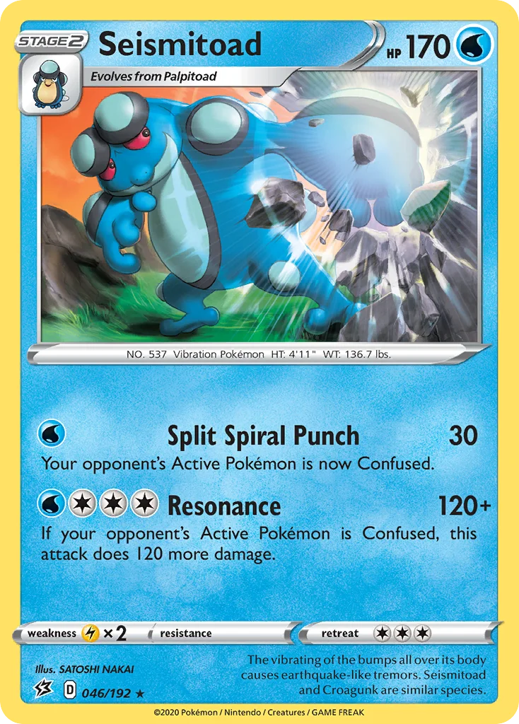 Seismitoad 046/192 Rare