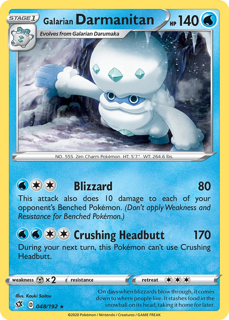 Galarian Darmanitan 048/192 Rare