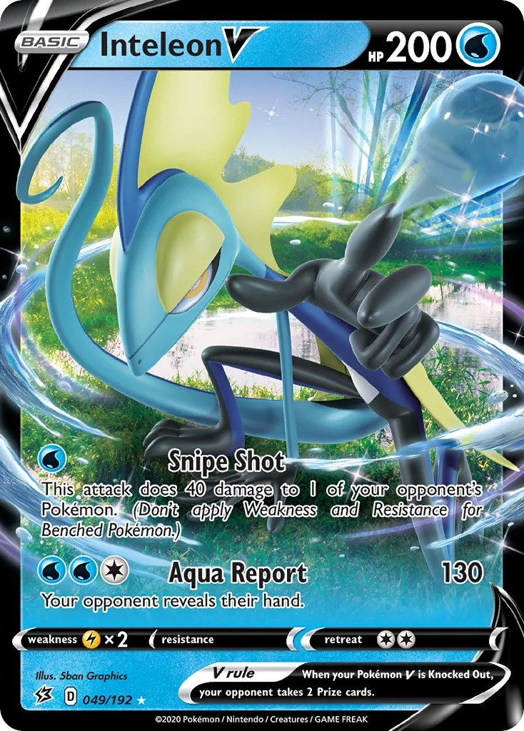 Inteleon V 049/192 Rare holo v