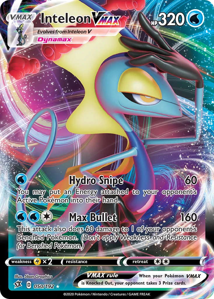 Inteleon VMAX 050/192 Rare holo vmax