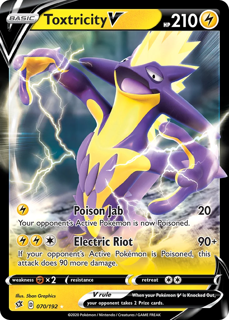 Toxtricity V 070/192 Rare holo v