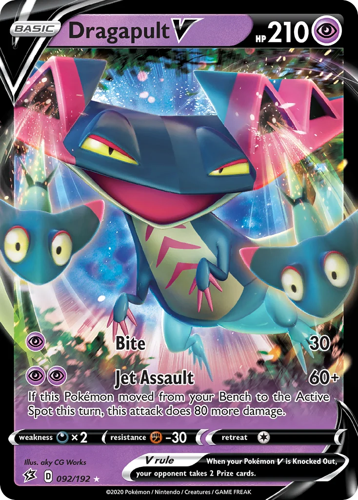 Dragapult V 092/192 Rare holo v