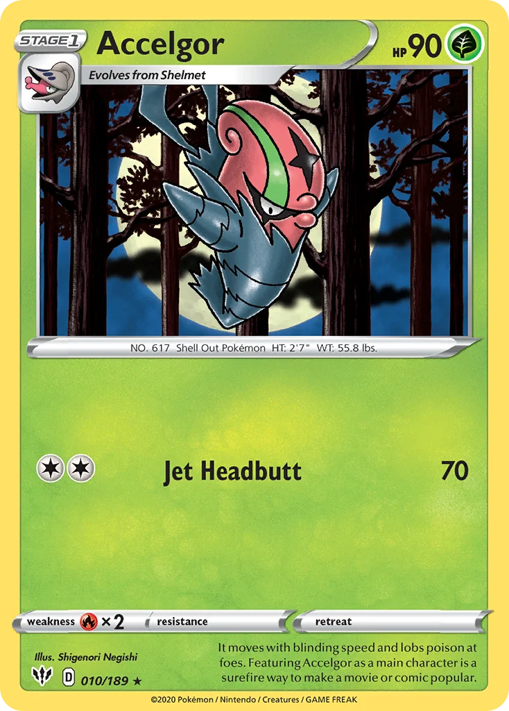 swsh3-10 Accelgor 010/189 Rare