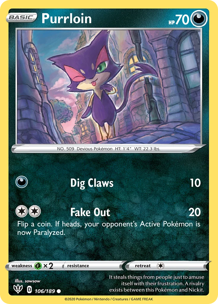 Purrloin 106/189 Common