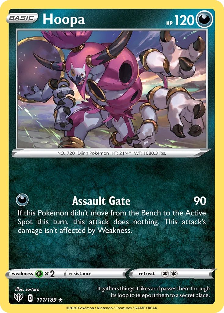 Hoopa 111/189 Rare holo