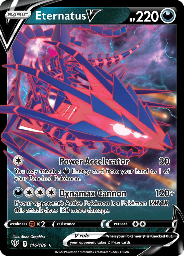Eternatus V 116/189 Rare holo v