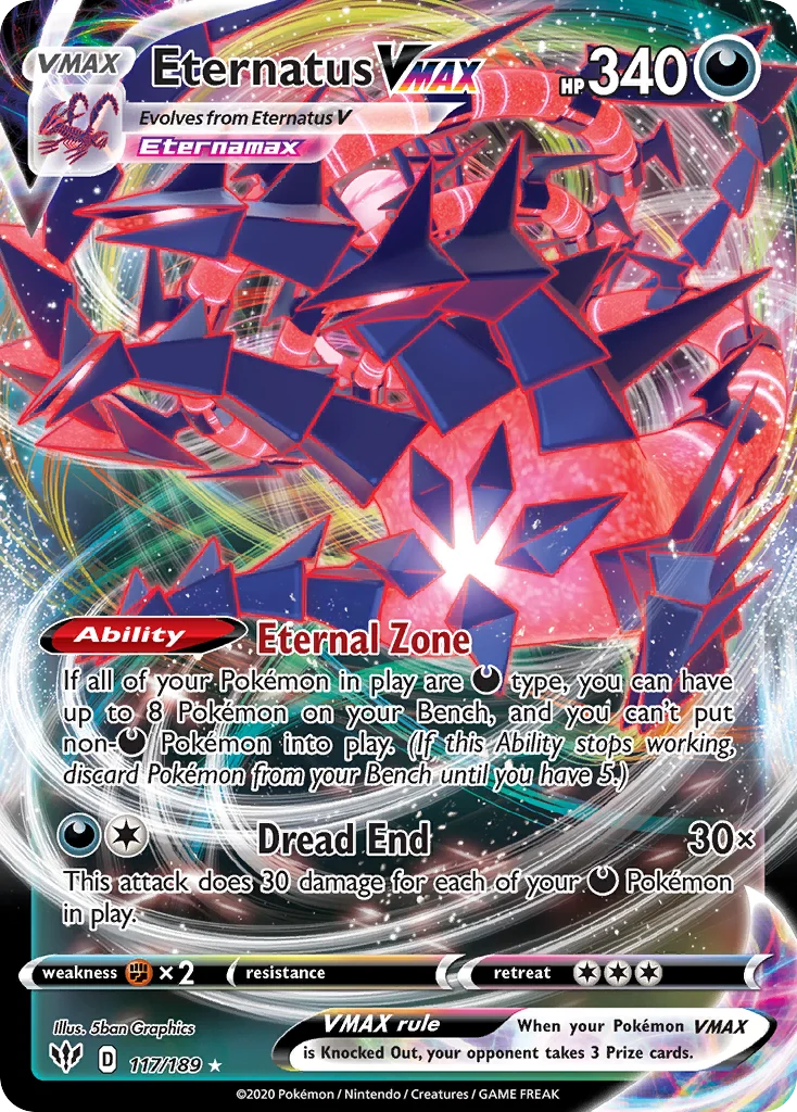 Eternatus VMAX 117/189 Rare holo vmax