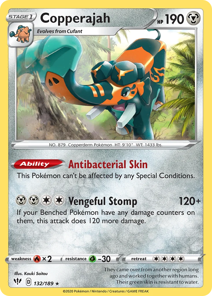 Copperajah 132/189 Rare holo