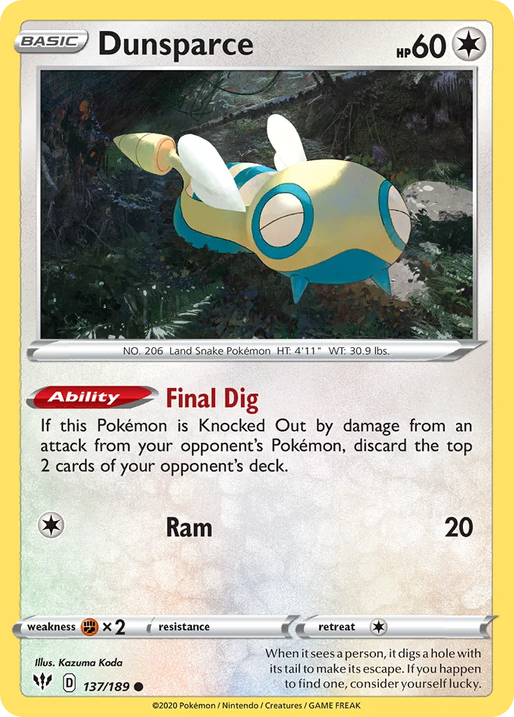 Dunsparce 137/189 Common