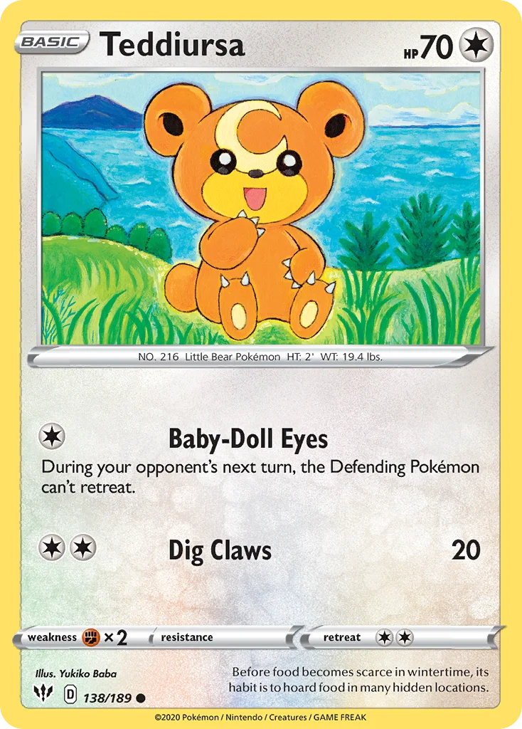 Teddiursa 138/189 Common
