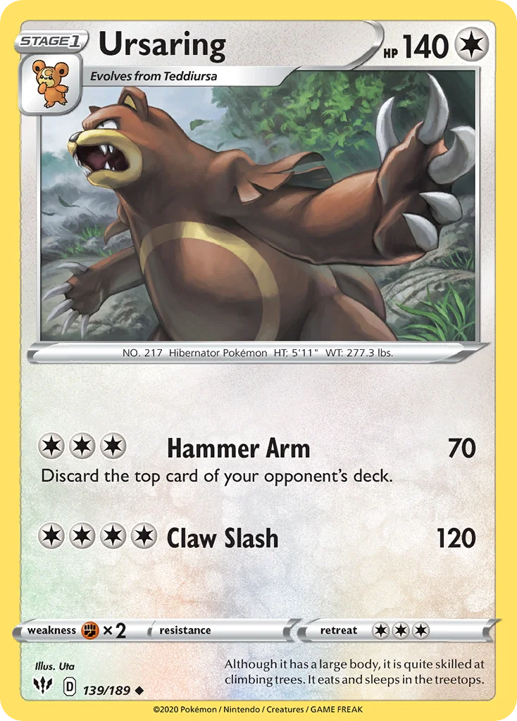 Ursaring 139/189 Uncommon