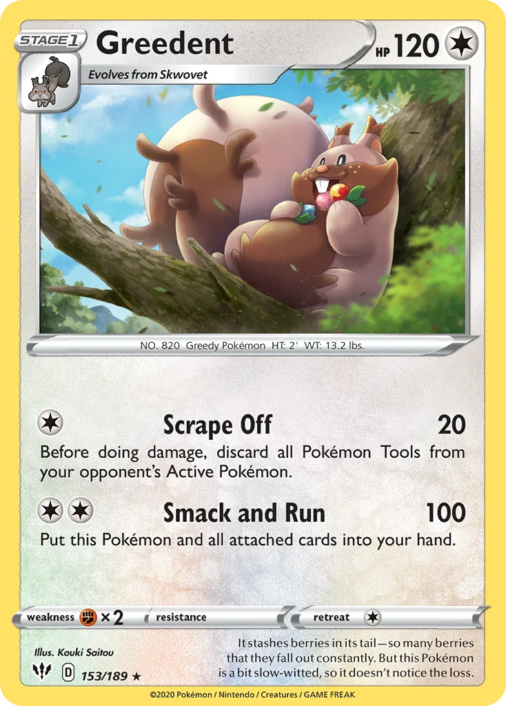Greedent 153/189 Rare
