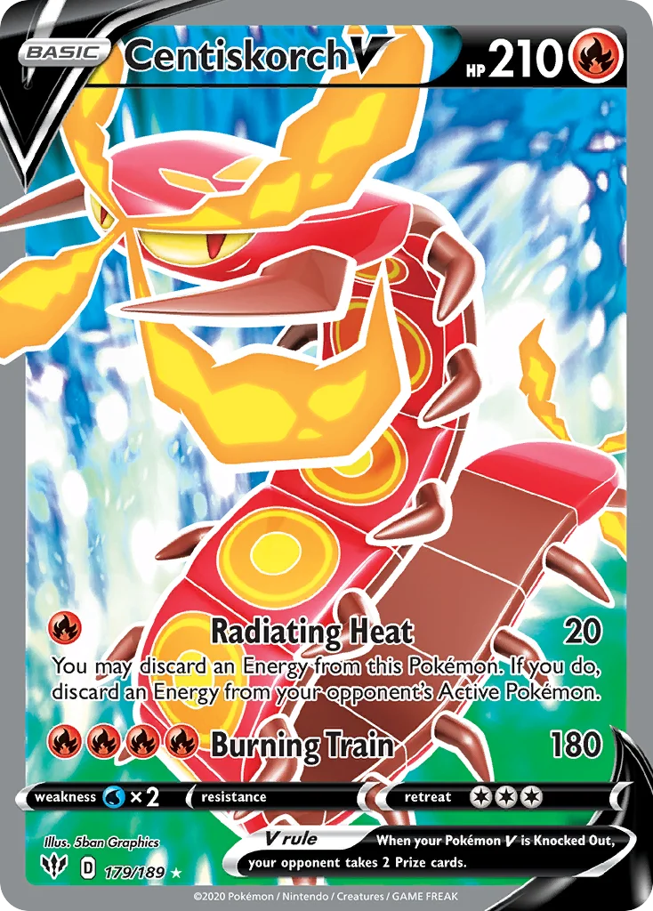 Centiskorch V 179/189 Rare ultra
