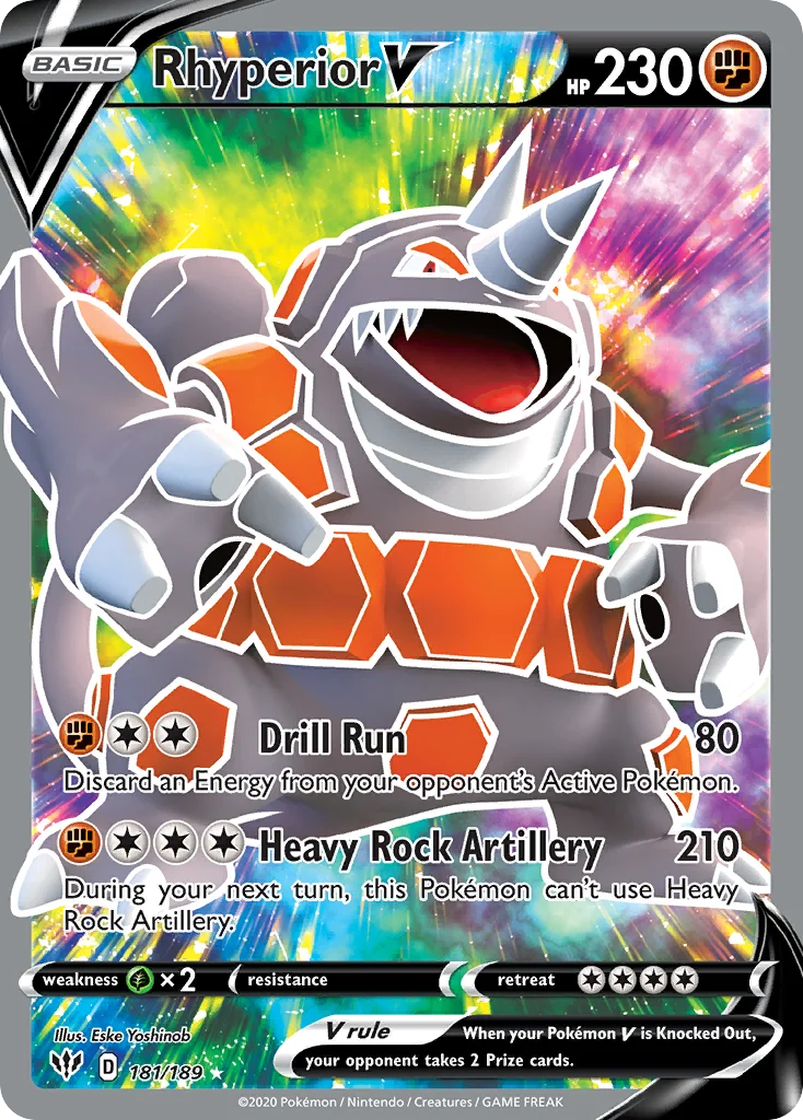 Rhyperior V 181/189 Rare ultra