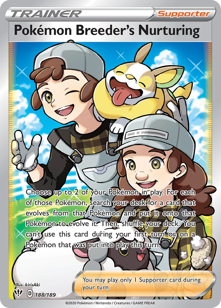 Pokémon Breeder's Nurturing 188/189 Rare ultra