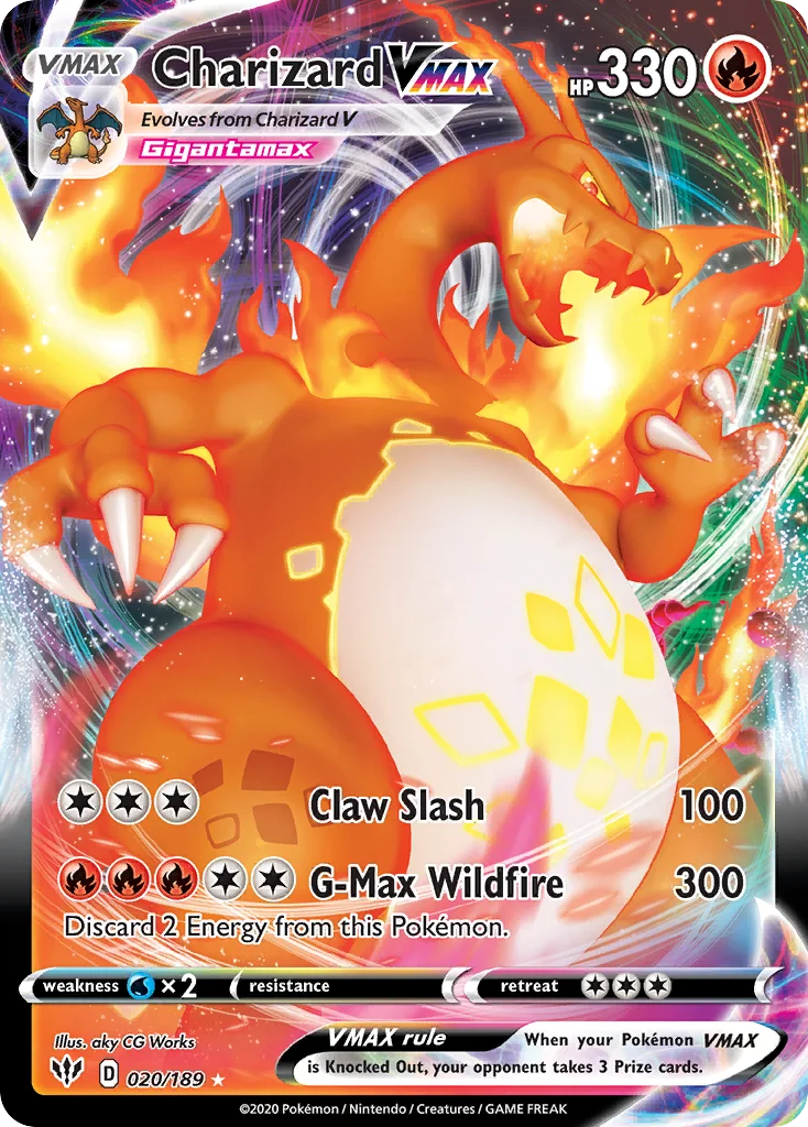 swsh3-20 Charizard VMAX 020/189 Rare holo vmax
