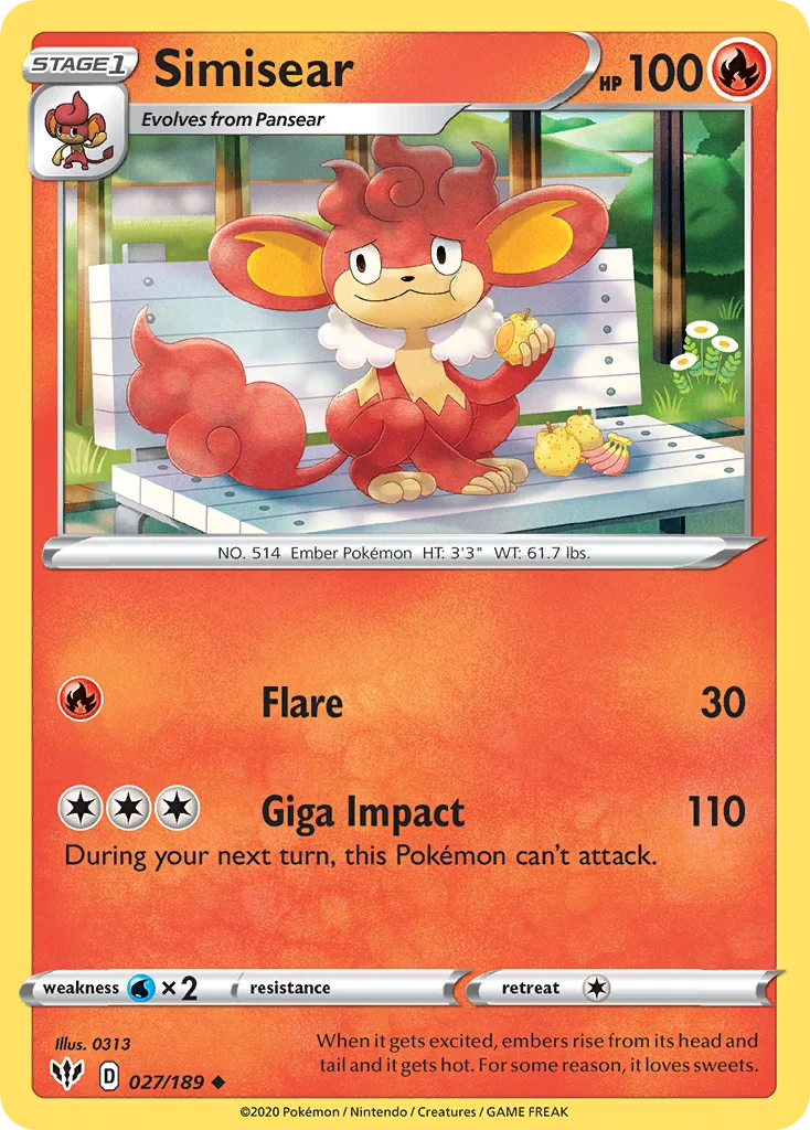 Simisear 027/189 Uncommon