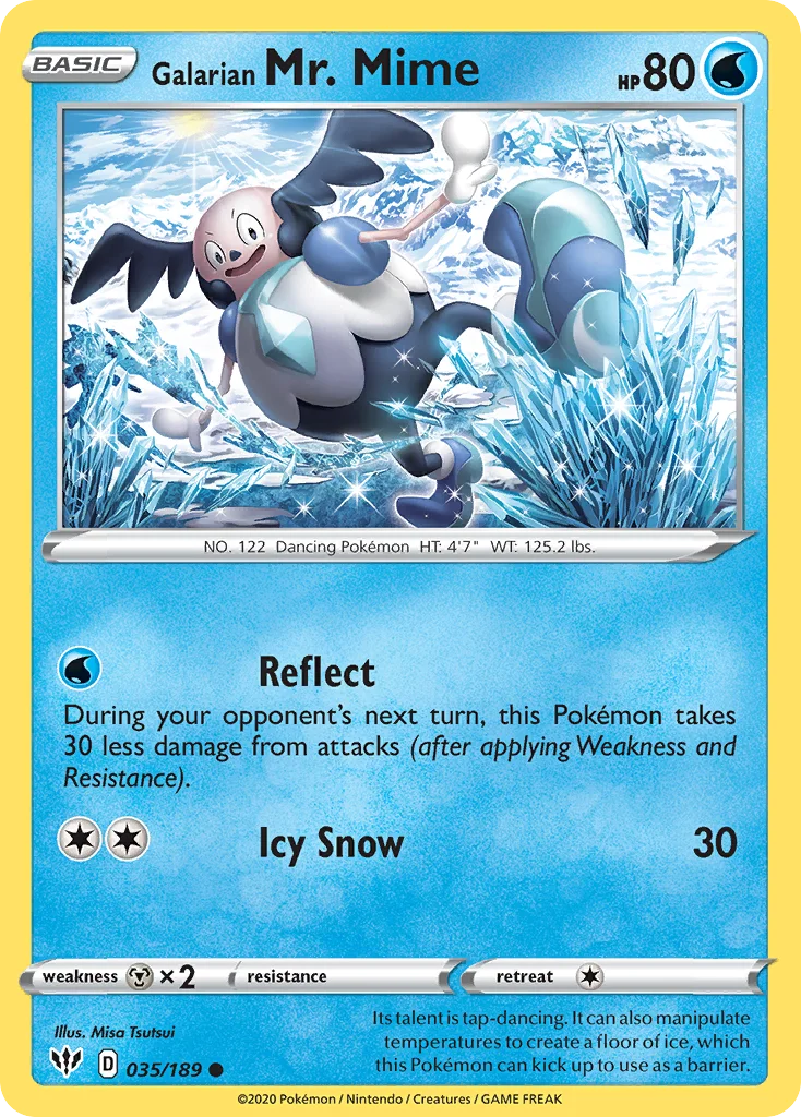 swsh3-35 Galarian Mr. Mime 035/189 Common