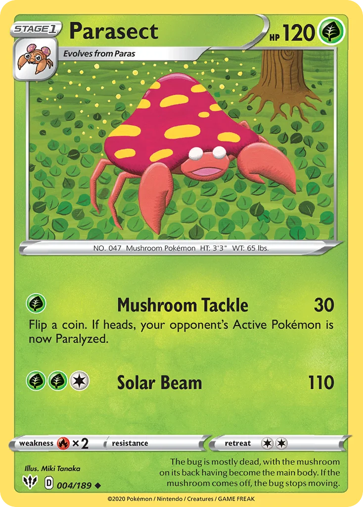 swsh3-4 Parasect 004/189 Uncommon