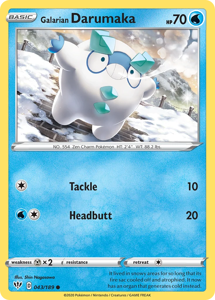 swsh3-43 Galarian Darumaka 043/189 Common