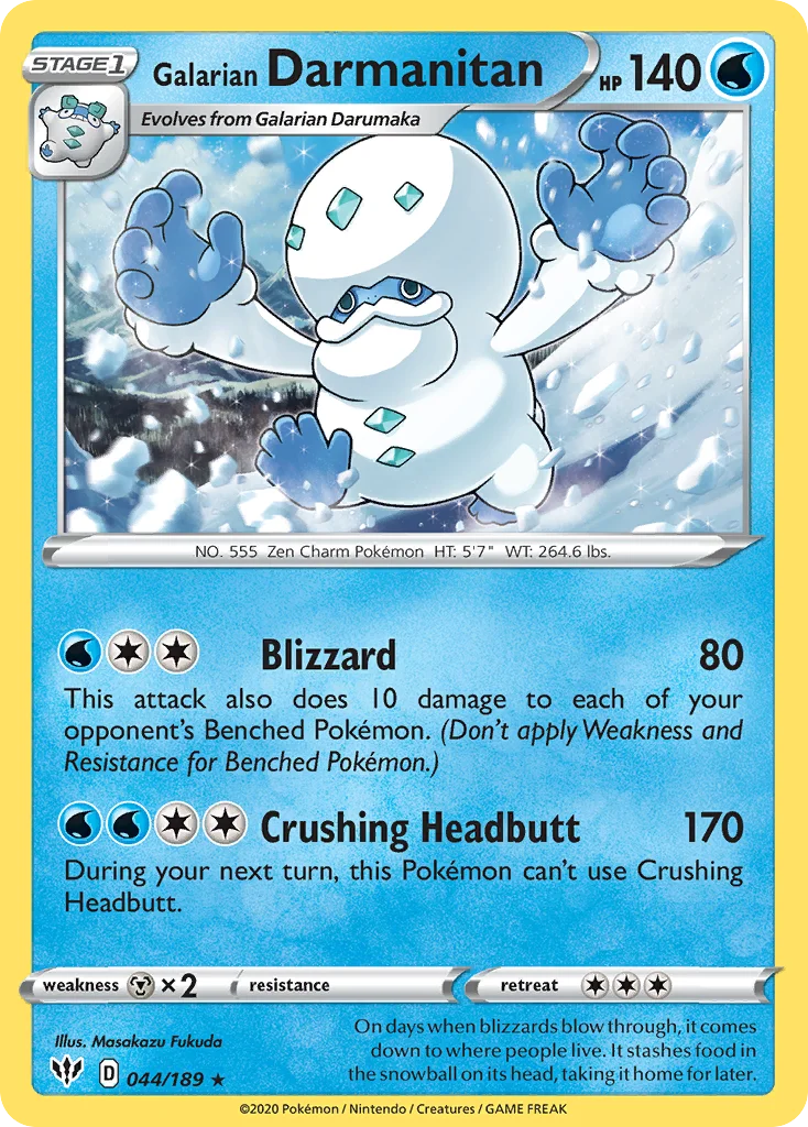 swsh3-44 Galarian Darmanitan 044/189 Rare