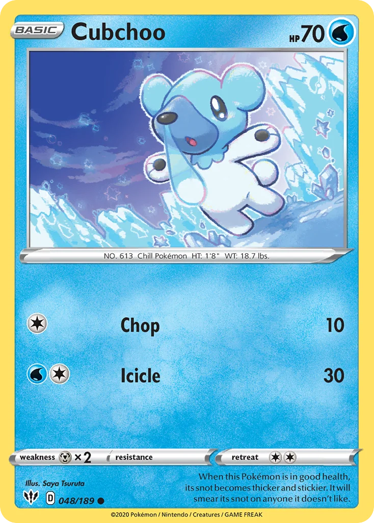swsh3-48 Cubchoo 048/189 Common