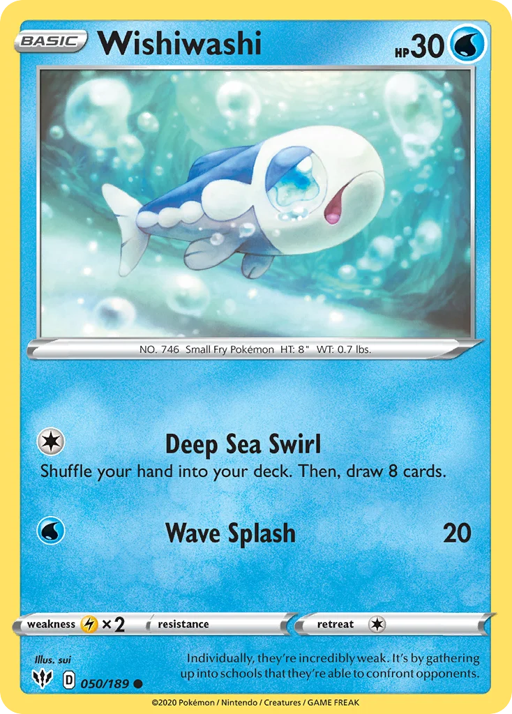 swsh3-50 Wishiwashi 050/189 Common