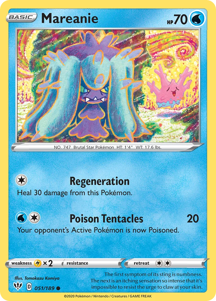 swsh3-51 Mareanie 051/189 Common