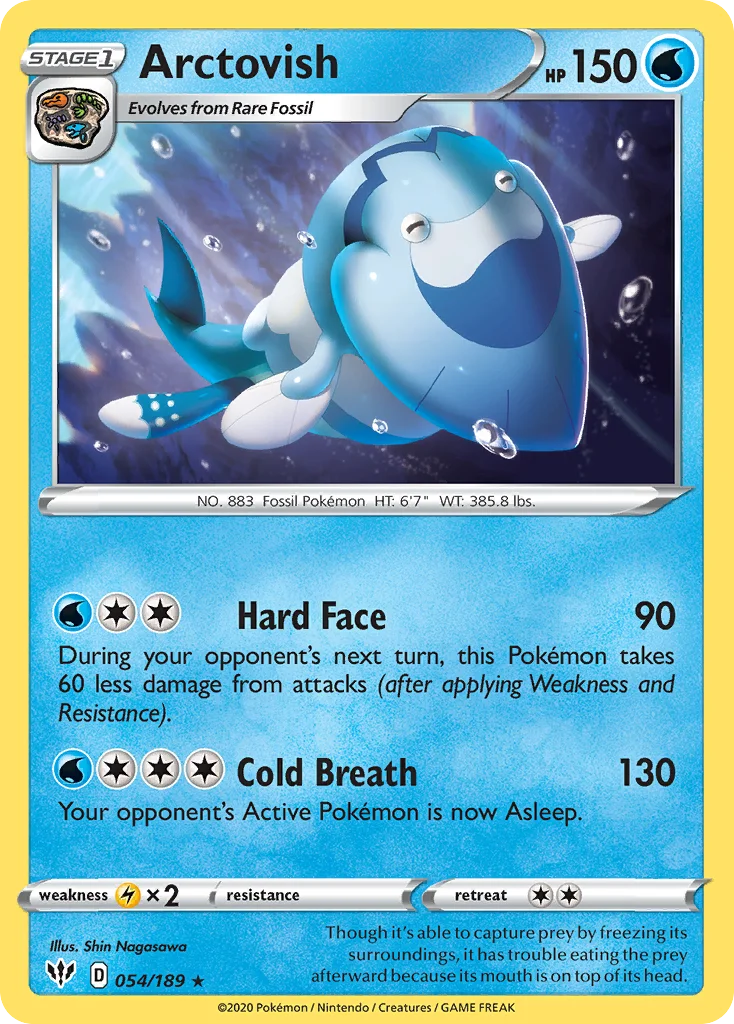 swsh3-54 Arctovish 054/189 Rare