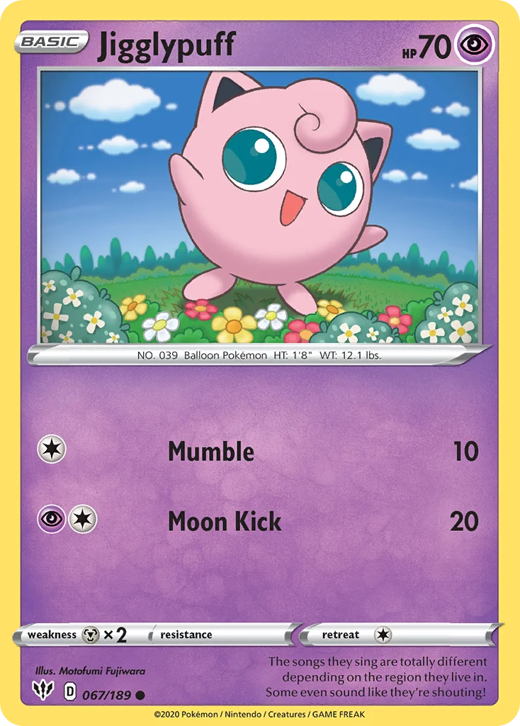 swsh3-67 Jigglypuff 067/189 Common