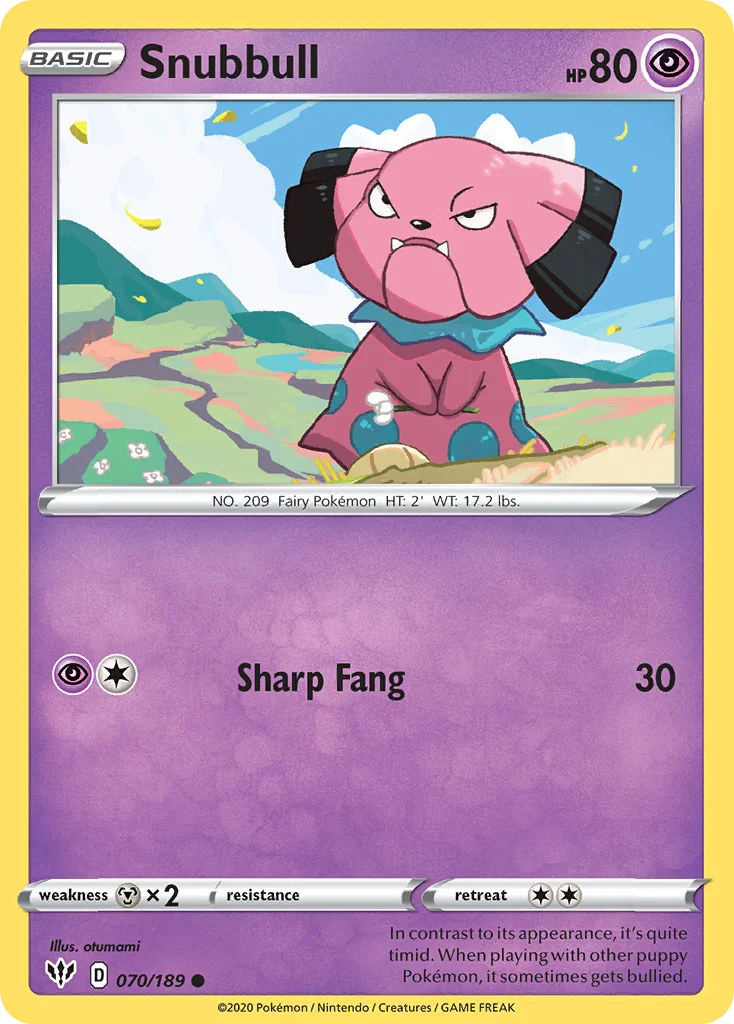 swsh3-70 Snubbull 070/189 Common