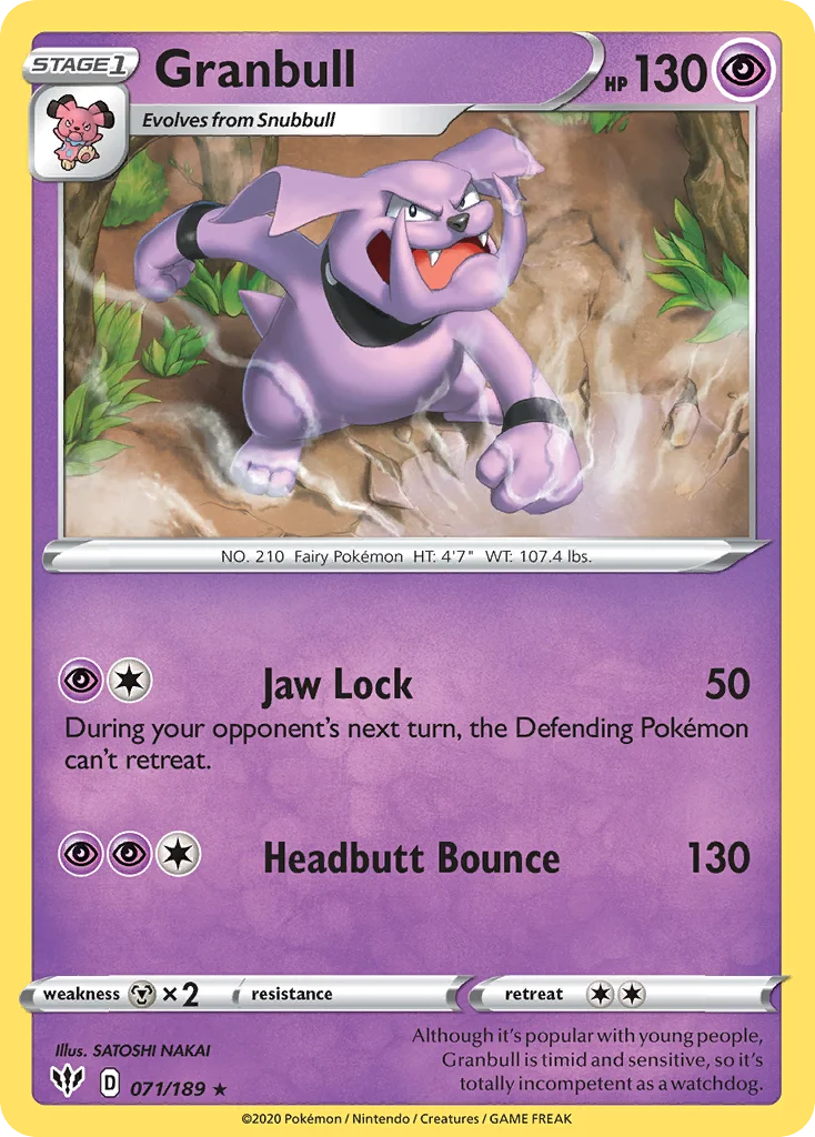 swsh3-71 Granbull 071/189 Rare