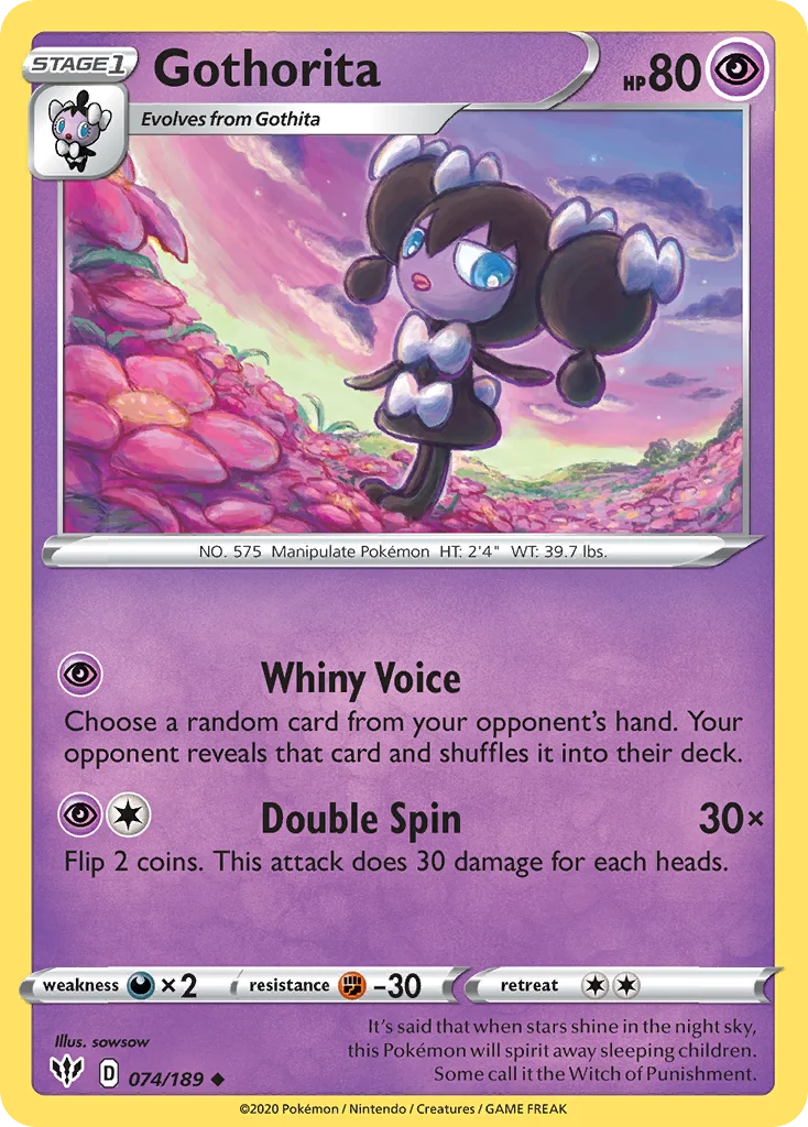 swsh3-74 Gothorita 074/189 Uncommon